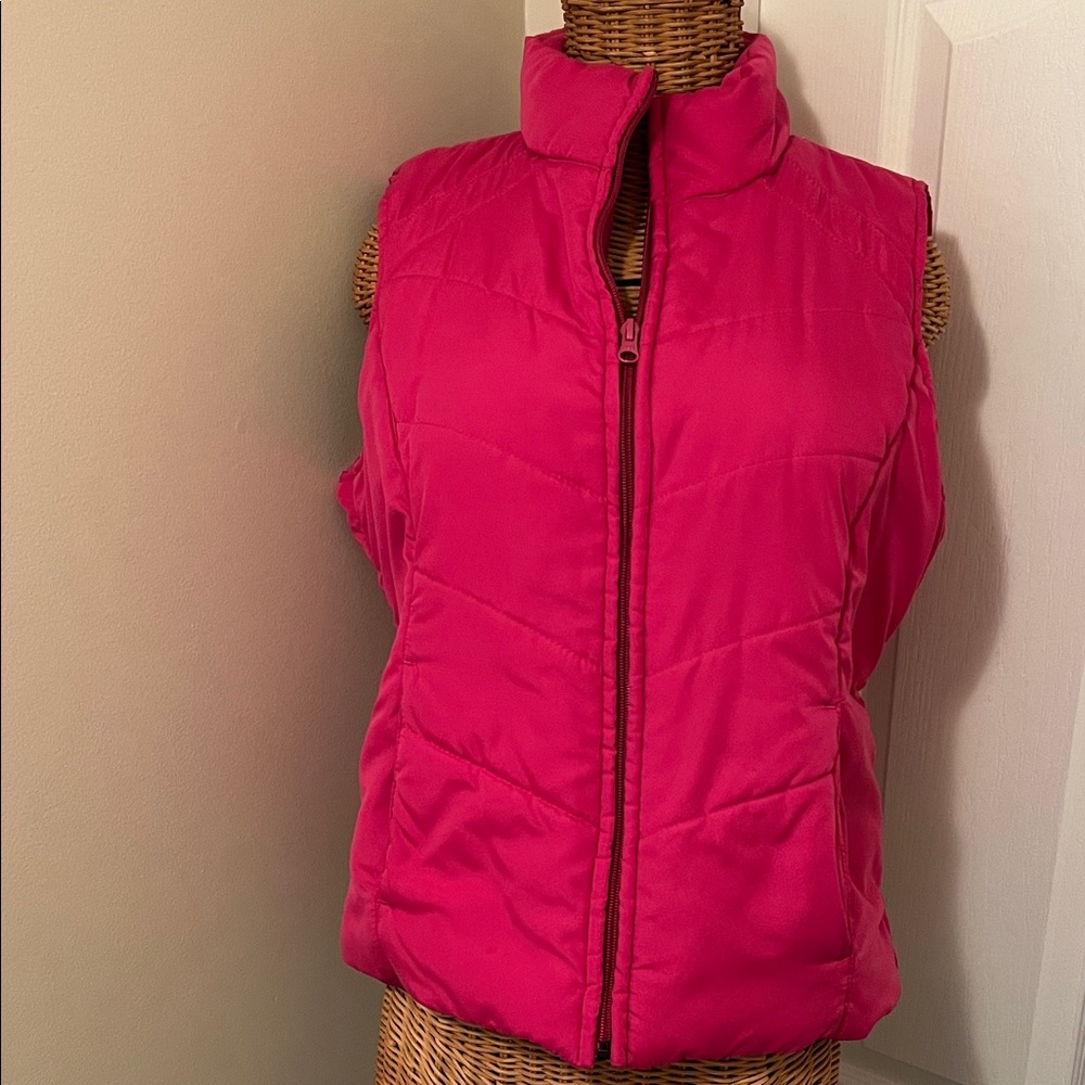 Women's Pink Quilted Vest